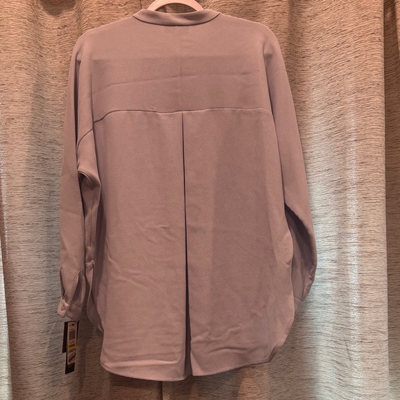 Alfani Light Blue Textured Top - Picture 9 of 10